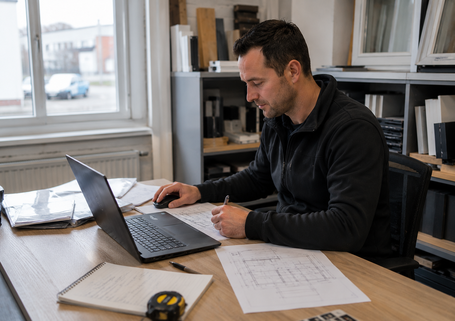 Kozijnspecialist bij advies en voorbereiding